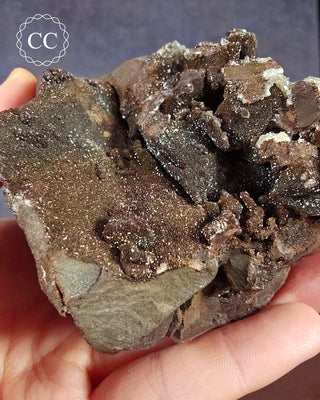 Iridescent Siderite & Calcite #1