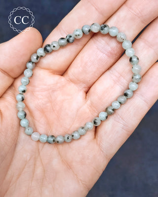 Kiwi Jasper 4mm Beaded Bracelet