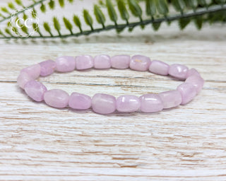 Kunzite Bracelet on light background