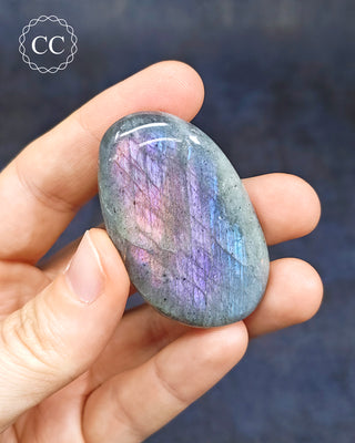 Labradorite Flat  Palm Stone