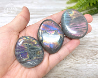 Labradorite Flat  Palm Stone