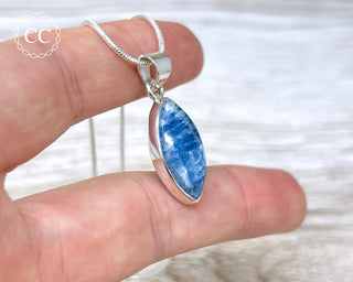 Lapis Lace Onyx | Scheelite Silver Necklace #1