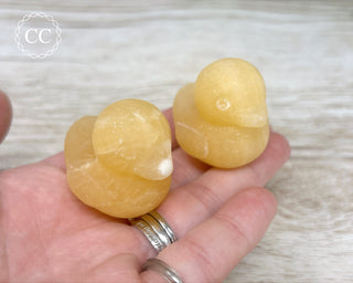 Large Orange Calcite Duck