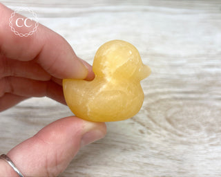 Large Orange Calcite Duck
