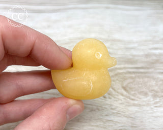 Large Orange Calcite Duck