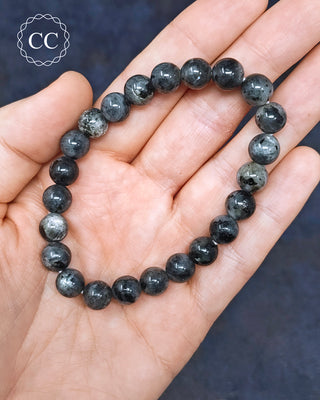Larvikite 8mm Beaded Bracelet