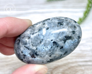 Larvikite Chunky Palm Stone #1