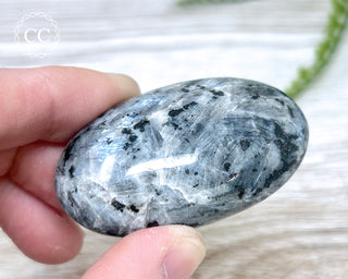 Larvikite Chunky Palm Stone #1