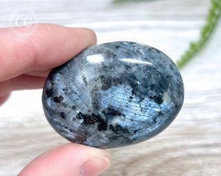 Larvikite Chunky Palm Stone #4