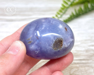 Lavender Agate Chunky Palm Stone #3