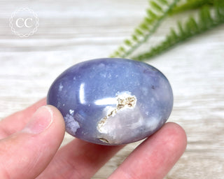 Lavender Agate Chunky Palm Stone #3