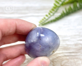 Lavender Agate Chunky Palm Stone #3
