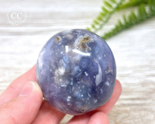 Lavender Agate Chunky Palm Stone #4