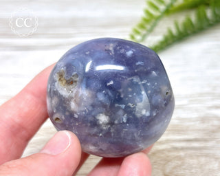 Lavender Agate Chunky Palm Stone #4