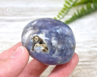 Lavender Agate Chunky Palm Stone #4