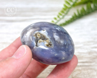 Lavender Agate Chunky Palm Stone #4