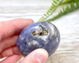 Lavender Agate Chunky Palm Stone #4