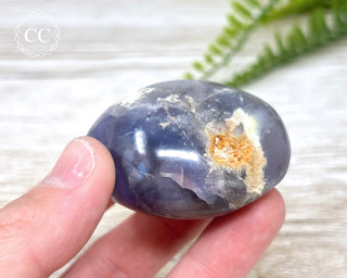 Lavender Agate Chunky Palm Stone #6