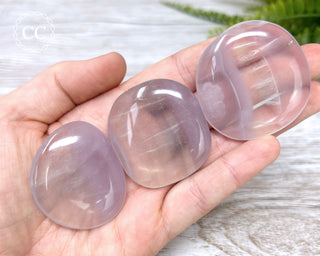 Lavender Fluorite Palm Stone
