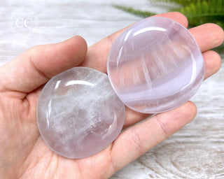 Lavender Fluorite Palm Stone