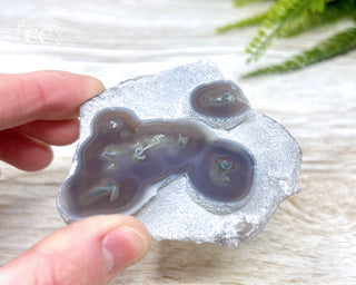 Lavender Moss Agate Slice #1