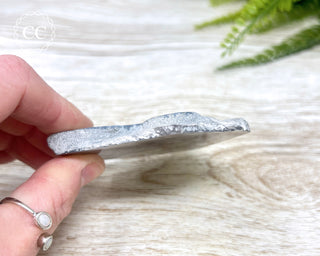 Lavender Moss Agate Slice #1