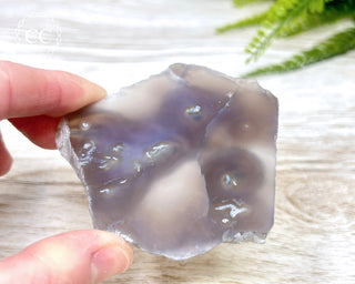Lavender Moss Agate Slice #1