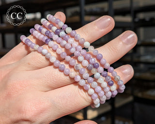 Lepidolite 5mm Beaded Bracelet