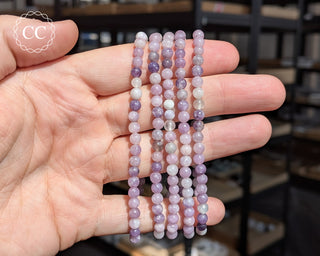 Lepidolite 5mm Beaded Bracelet