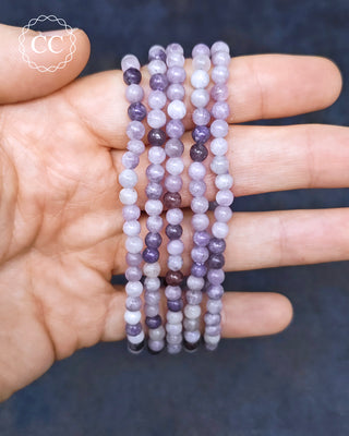 Lepidolite 5mm Beaded Bracelet