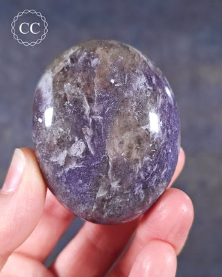 Lepidolite Chunky Palm Stone #2