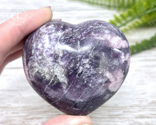 Lepidolite and Pink Tourmaline Heart #1