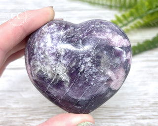 Lepidolite and Pink Tourmaline Heart #1