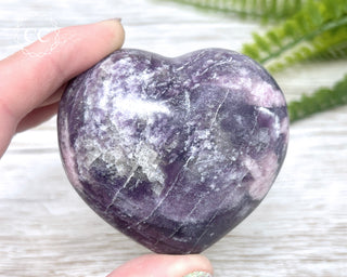 Lepidolite and Pink Tourmaline Heart #1