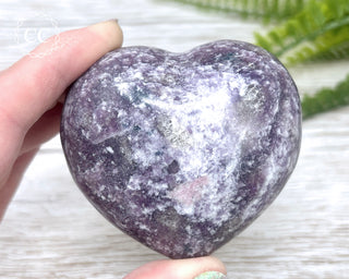 Lepidolite and Pink Tourmaline Heart #1