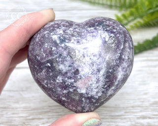 Lepidolite and Pink Tourmaline Heart #1