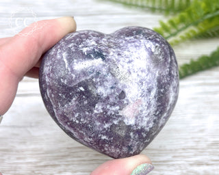 Lepidolite and Pink Tourmaline Heart #1