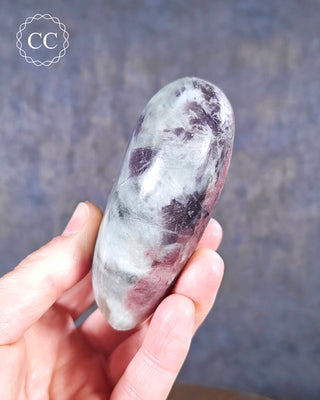 Lepidolite and Pink Tourmaline Heart #1