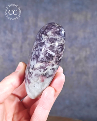 Lepidolite and Pink Tourmaline Heart #1