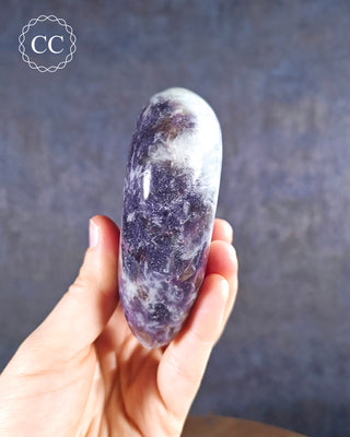 Lepidolite and Pink Tourmaline Large Heart #4