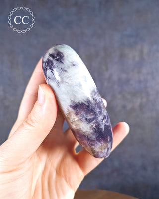 Lepidolite and Pink Tourmaline Large Heart #4
