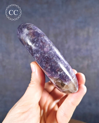 Lepidolite and Pink Tourmaline Large Heart #3