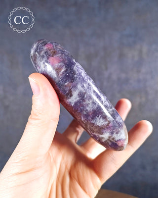 Lepidolite and Pink Tourmaline Large Heart #3