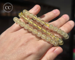 Libyan Desert Glass 7mm Beaded Bracelet