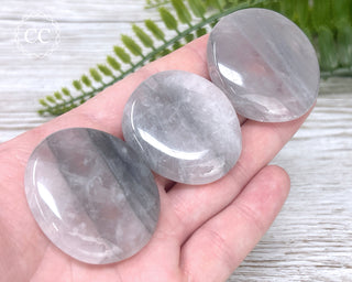 Luna Rose Quartz Palm Stone