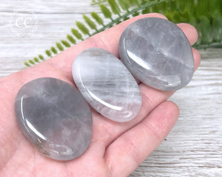 Luna Rose Quartz Palm Stone