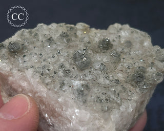 Marcasite on Calcite - Wales #8
