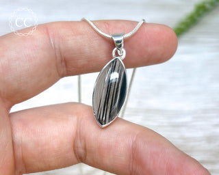 Midnight Lace Obsidian Silver Necklace #2