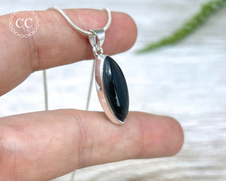 Midnight Lace Obsidian Silver Necklace #2