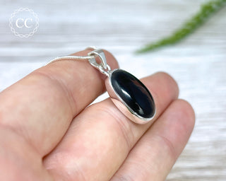 Midnight Lace Obsidian Silver Necklace #1